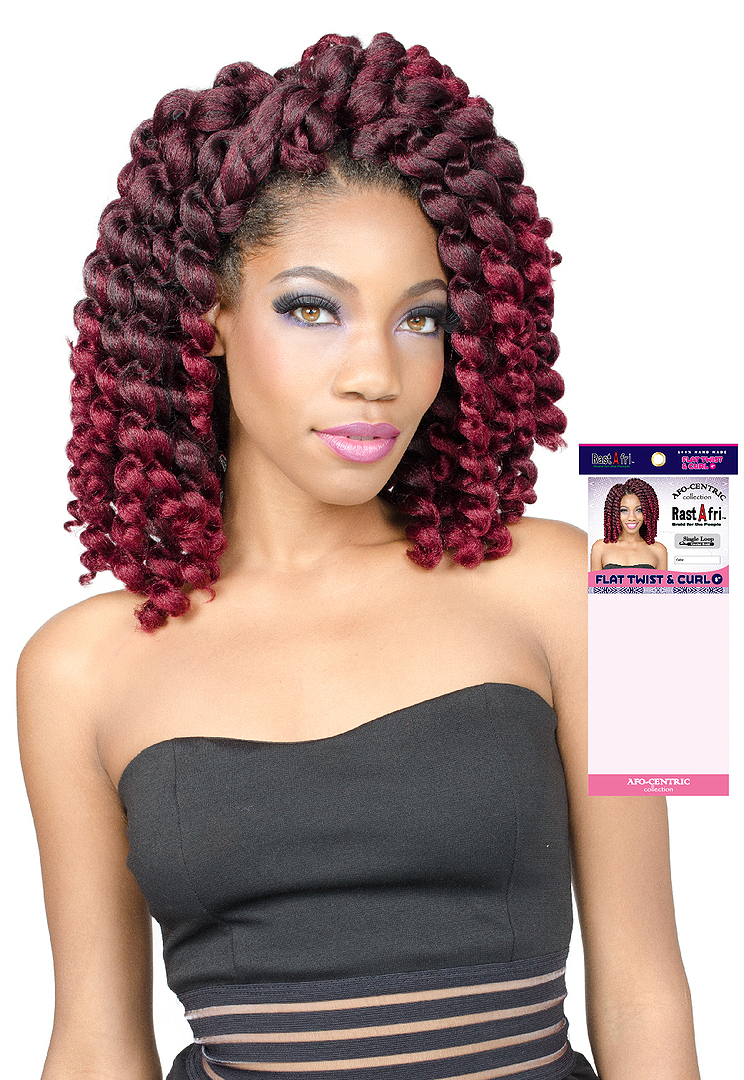 Rast A fri Flat Twist & Curl Crochet Braid By Golden State Imports GSI